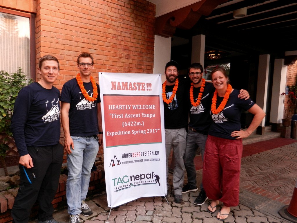 Expeditionsteam Yaupa 2017 in Nepal